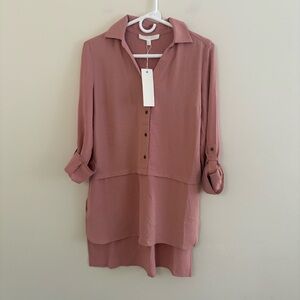 NWT Women’s XS Pink Top Adyson Parker Spring Whismy